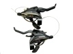 Шифтер/тормозная ручка Shimano Acera, EF65, лев/пр, 3x8ск, тр.+оплетк, черный