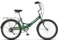 Велосипед STELS Pilot-750 24" Z010 (16" Чёрный/зелёный)