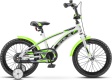 Велосипед STELS Arrow 16" V020 9.5" Белый/зелёный (LU085302)