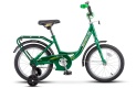 Велосипед STELS Flyte 16" Z011 11" Чёрный/салатовый (LU090454)
