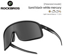 Очки солнцезащитные ROCKBROS SP350 с поляризационными линзами; черный матовый / поляризованный белый
