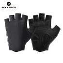 Велоперчатки ROCKBROS S396 короткие пальцы; черный