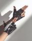 Велоперчатки ROCKBROS с гелем, черные (короткие пальцы)