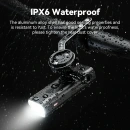 Фонарь передний ROCKBROS RHL400, подвесное крепление, алюминий, 400 люмен, 4 режима, IPX6, Type-C; ч