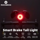 Фонарь задний ROCKBROS WR05, диоды COB, 7 режимов, с датчиком торможения, IPX6, Type-C; черный