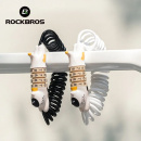 Замок вело ROCKBROS LKXM241 кодовый, со стальным тросом, в форме кошки; белый