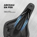 Седло велосипедное ROCKBROS B824 спортивное, 260x150x60 мм; черный