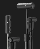 Насос ROCKBROS компактный, алюминий, Т-ручка, со шлангом, с манометром, до 120 PSI; черный