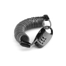 Замок вело ROCKBROS T520 кодовый, спиральный трос 90 см; черный