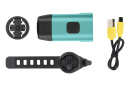 Фонарь передний Moon LEPUS LITE (C2-Sealfoam Teal), 400 Лм, 6 режимов, USB-C