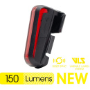 Фонарь велосипедный задний Moon CERBERUS SENSE, 3 диода, 14 режимов, Li-Po 500 mAh, USB-С
