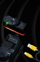 Фонарь велосипедный задний Moon HELIX SENSE 150, 1 диод, 6 режимов, Li-Po 500 mAh, USB-С