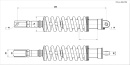 Амортизатор задний 450mm одна регулировка BSE J1, J2 Z3 Z3Y J1, J2LE Z10