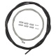 Трос+Оплетка троса переключения Shimano SP41, опл. 3000мм черный, тр:1.2X1800/2100мм нерж., концевик
