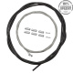 Трос+Оплетка троса переключения Shimano SP41, опл. 1700мм черный, тр:1.2X2100мм нерж. x (2шт), конце