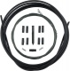 Трос+Оплетка троса переключения Shimano OPTISLICK, 1,2мм X2100/1800мм, оплетка SP41 3000мм, концевик