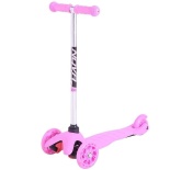 Самокат-кикборд Novatrack Disco-kids, детский, свет.колеса PU 120*90мм, нежно-розовый #135197