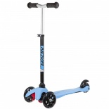 Самокат Novatrack Disco-kids Basic для детей, свет.колеса PU пер.120*24 задн.76*24мм