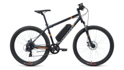 Велосипед Forward VOLCANO 27,5 2.0 disc 250w (27,5" 7 ск. рост.  19") 2021, темно-синий, 1BKW1E17700