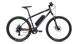 Велосипед Forward VOLCANO 27,5 2.0 disc 250w (27,5" 7 ск. рост. 19") 2021, темно-синий, 1BKW1E17700