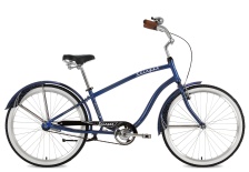 Велосипед STINGER 26" CRUISER L синий, CRUISER, 16"