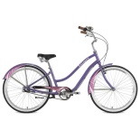 Велосипед STINGER 26" CRUISER 3SL фиолетовый, CRUISER, 16"
