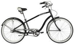 Велосипед STINGER 26" CRUISER 3SM черный, алюминий, размер 18"