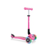 Трехколесный самокат Globber JUNIOR FOLDABLE FANTASY LIGHTS розовый