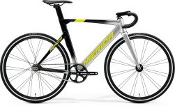 Велосипед Merida 2020 Reacto Track 500 Silver/MetallicBlack/Yellow