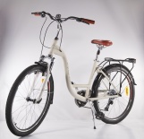 Велосипед Alpine Bike Costa (2022), М, 26", городской, 7 скоростей, белый