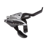 Шифтер с тормозной ручкой Shimano Tourney EF510, прав, 8ск, тр., цв. Серебристый