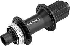 Втулка задняя Shimano MT400, 32 отв, 8-11 ск, C.Lock, под ось 12мм(без оси), OLD 142мм, цв. черн.