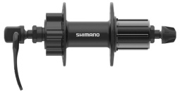 Втулка задняя Shimano TX506, 36 отв, 8/9/10 ск, 6-болт, QR 166мм, черный Old 135мм.