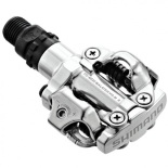 Педали Shimano, M520, с шипами, серебряные