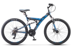 Велосипед STELS Focus MD 26" 21-sp V010 18" Чёрный/синий (LU088523)