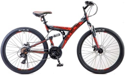 Велосипед STELS Focus MD 26" 21-sp V010 18" Чёрный/красный (LU088523)