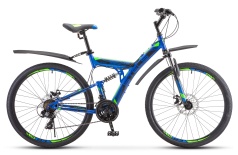 Велосипед STELS Focus MD 27.5" 21-sp V010 19" Синий/неоновый_красный (LU089832)