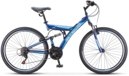 Велосипед STELS Focus V 26" 18-sp V030 18" Тёмно-синий/синий (LU086305)
