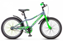 Велосипед STELS Pilot-210 20" Z010 11" Серый/салатовый (LU095724)
