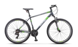 Велосипед STELS Navigator-590 D 26" K010 18" Серый/салатовый (LU094326)