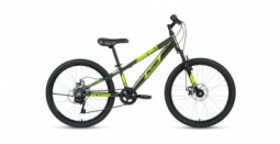 Велосипед ALTAIR AL 24 D (24" 7 ск. рост 12") 2021, зеленый