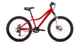 Велосипед FORWARD JADE 24 2.0 disc красный 13"