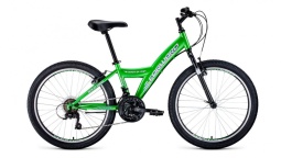 Велосипед FORWARD DAKOTA 24 1.0 (24" 18 ск. рост 13") 2021, зеленый/белый