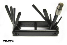 Шестигранник Bike Hand YС-274 складной (9 предм )