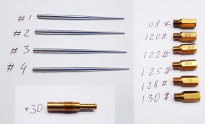 Набор игл и жиклеров для настройки карбюратора PWK-34 BSE Z8 M2 M2Y M4 RTC 300 RTC 300R Z7