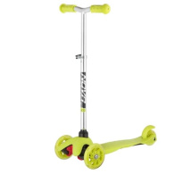 Самокат Novatrack Disco-kids Basic для детей, свет.колеса PU пер.120*24  задн.76*24мм