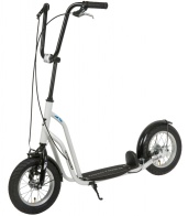 Самокат для детей Novatrack STAMP N1, ручные тормоза V-brake, крылья, дропаут, белый