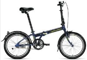 Велосипед Forward ENIGMA 20 1.0 (20" 1 ск. рост. 11") 2021, синий/зеленый, 1BKW1C401003