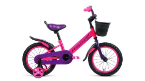 Велосипед FORWARD NITRO 14 (14" 1 ск.) 2021, розовый, 1BKW1K1B1013