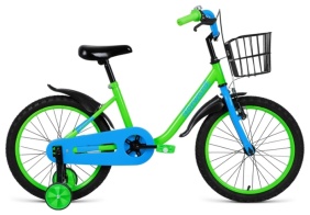 Велосипед Forward BARRIO 18 (18" 1 ск.) 2021, зеленый, 1BKW1K1D1006